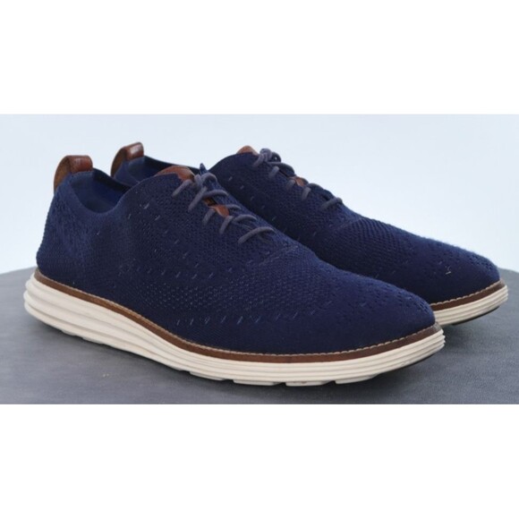 Cole Haan Original Grand Men\'s Wingtip Oxfords Shoes Size 10 M Blue C27960 main image 6